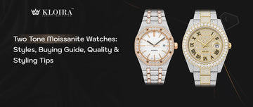 two tone moissanite watches styles quality and buying guide with iced designs