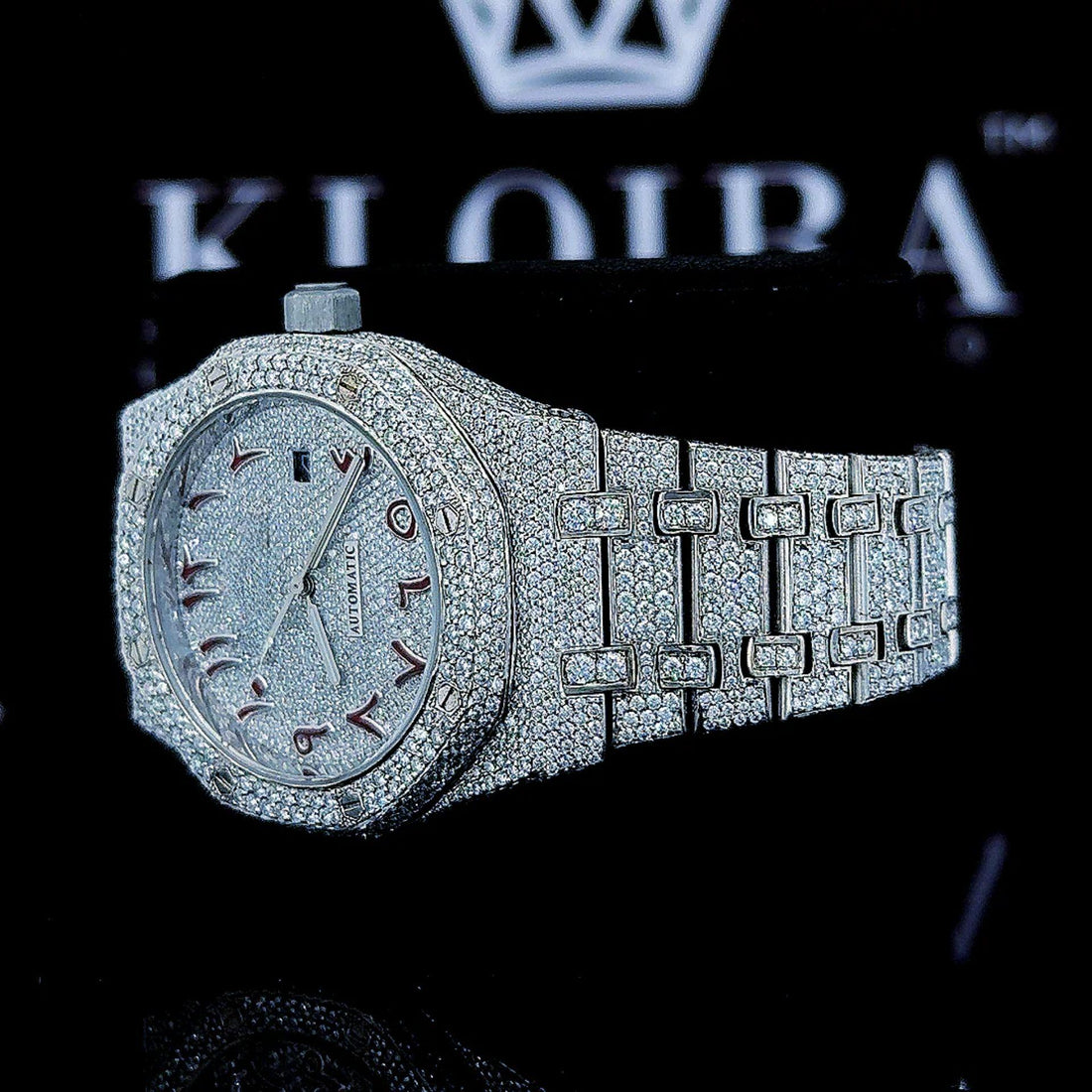 AP VVS Moissanite Watch Front View