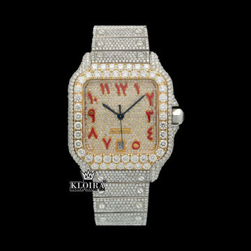 Best Cartier Moissanite Watch Front View