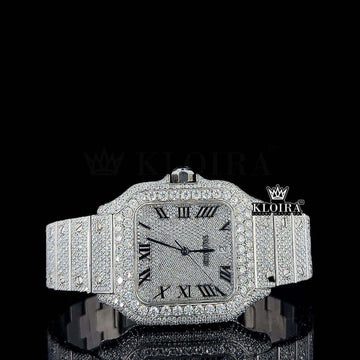 Cartier Moissanite Watch Front View