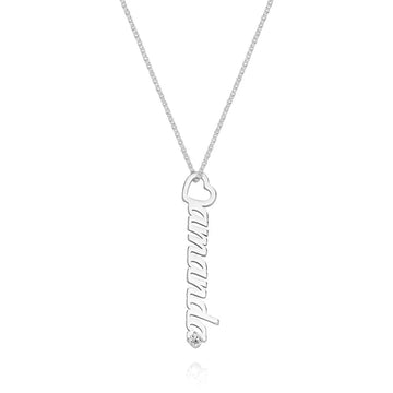 Customize Bold Script Name Pendant in 14K Gold 
