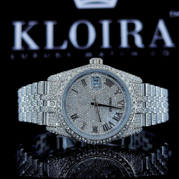 Rolex Moissanite Watch Front View