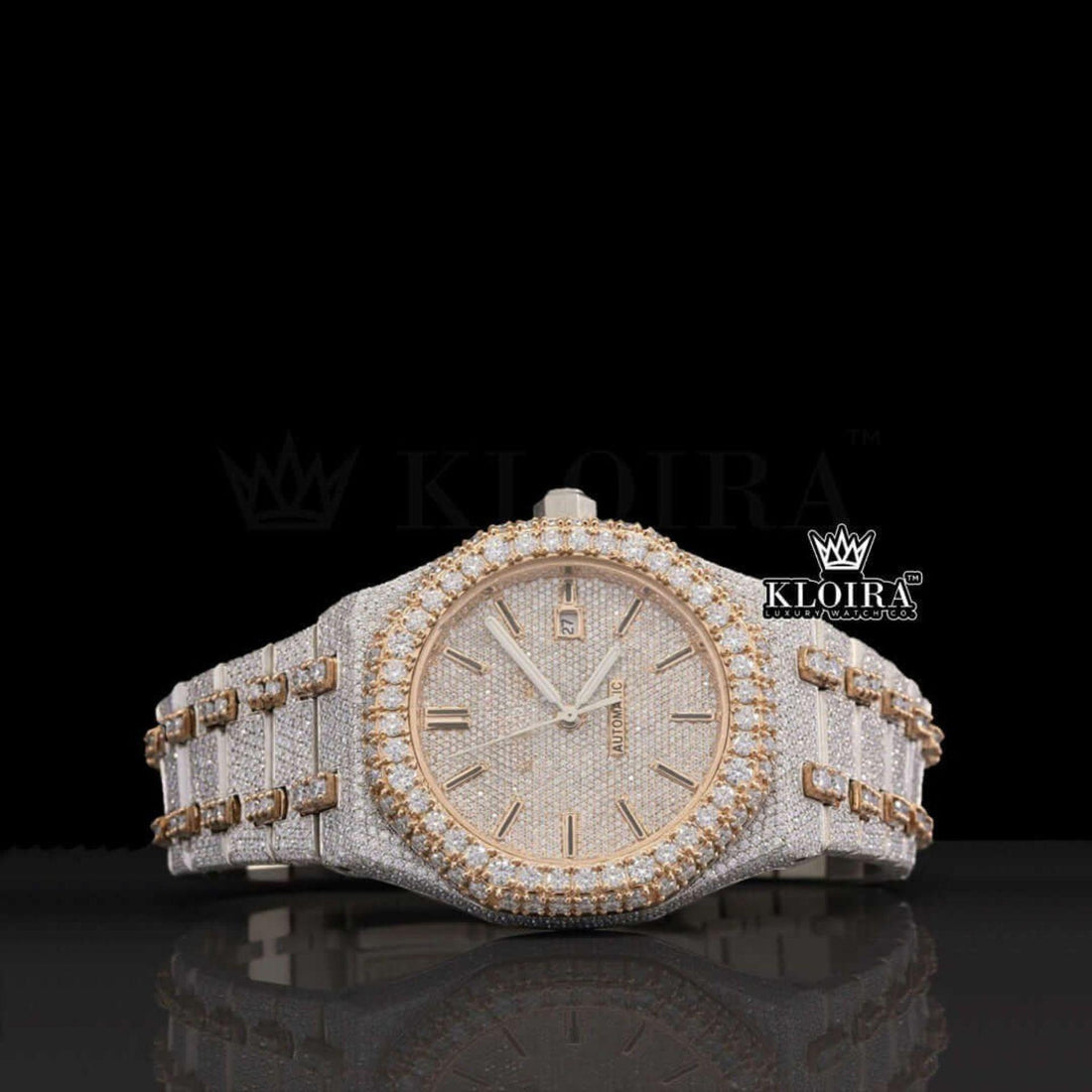 Womens Moissanite AP Watch Front View