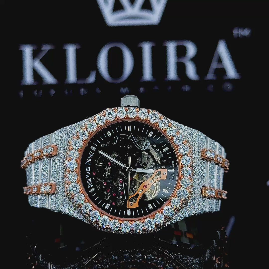 Moissanite AP Skeleton Watch 630 View Video